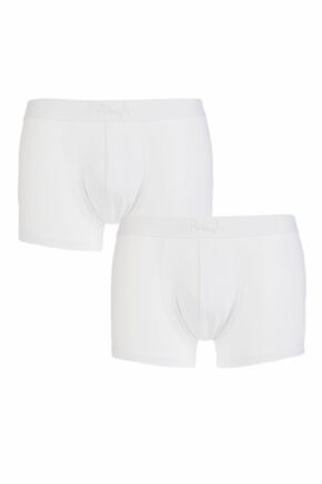 Mens 2 Pack Pringle New Improved Fit Plain Hipster Trunks