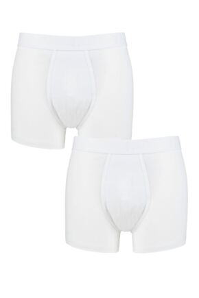 Mens 2 Pack Pringle Plain Hipster Trunks