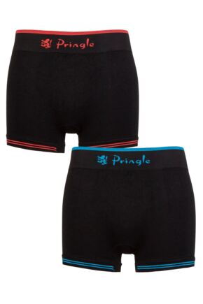 Mens 2 Pack Pringle Seamless Sports Boxer Shorts