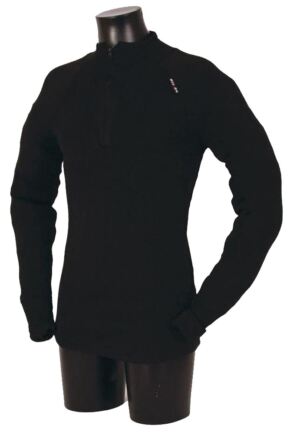 Mens 1 Pack Ussen Baltic Norj Pro Zipped Long Sleeved Polo Top