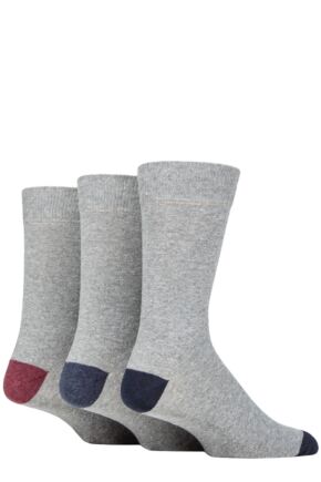 Mens 3 Pair SOCKSHOP TORE 100% Recycled Heel and Toe Cotton Socks