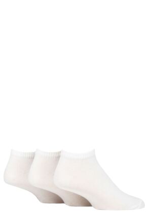 Mens 3 Pair SOCKSHOP TORE 100% Recycled Plain Cotton Sports Trainer Socks