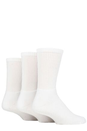 Mens 3 Pair SOCKSHOP TORE 100% Recycled Plain Cotton Sports Socks