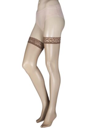 Ladies 1 Pair Oroblu Chic Up 15 Denier Hold Ups