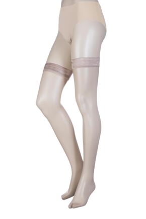 Ladies 1 Pair Oroblu Geo 8 8 Denier Sheer Hold Ups