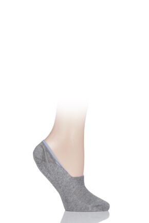 Ladies 1 Pair Pantherella Plain Egyptian Cotton Invisible Socks