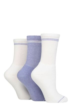 Ladies 3 Pair SOCKSHOP TORE 100% Recycled Fashion Cotton Sports Socks