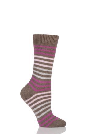 Pantherella Kyra Striped 85% Cashmere Socks