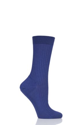 Ladies 1 Pair Pantherella Classic Merino Wool Ribbed Socks
