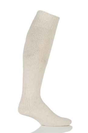 Mens 1 Pair Workforce Wool Rich Protective Angling Socks Cream