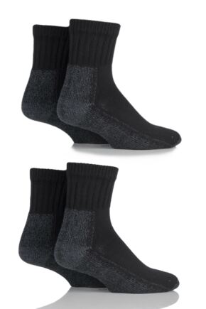 Mens and Ladies 4 Pair Workforce Safety Trainer Socks