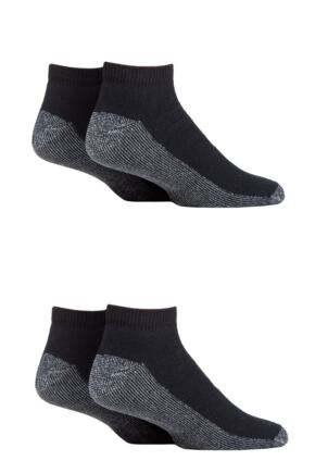 Mens 4 Pair Workforce Safety Trainer Work Socks