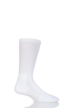 Mens and Ladies 1 Pair Thorlos Safety Toe Work Boot Work Wear Socks White 13-15