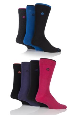  Jeff Banks New Oxford Plain Socks with Contrast Tipping