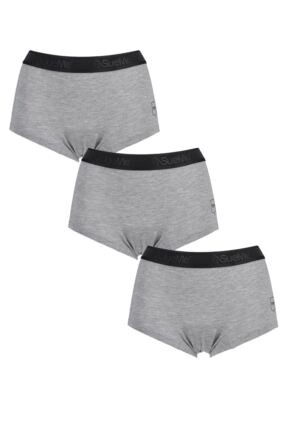Ladies 3 Pack SueMe Beech Shorties Beech Tree Pulp Knickers