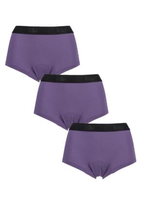 Ladies 3 Pack SueMe Beech Shorties Beech Tree Pulp Knickers