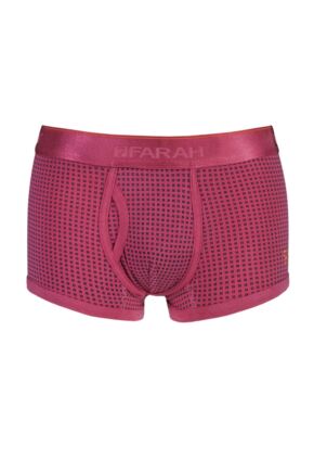 Farah Vintage Printed Keyhole Trunks In Pink