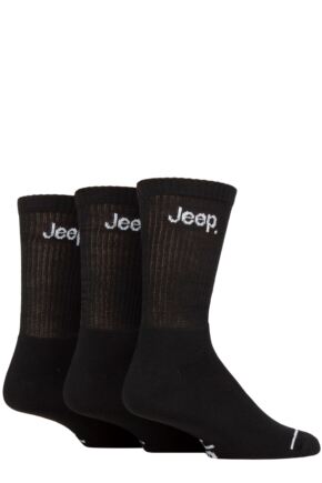 Mens 3 Pair Jeep Leisure Boot Socks