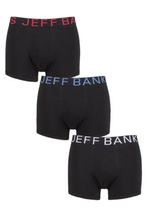 Mens 3 Pair Jeff Banks Boxer Trunks