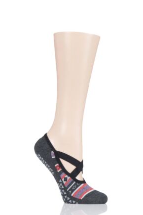Ladies 1 Pair Tavi Noir Full Toe Organic Cotton Chloe Ballet Slippers Socks with Grip