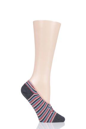 Ladies 1 Pair Tavi Noir Grace Organic Cotton Casual Patterned Trainer Socks