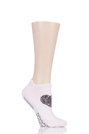 Ladies 1 Pair Tavi Noir Savvy Organic Cotton Low Rise Yoga Socks with Grip