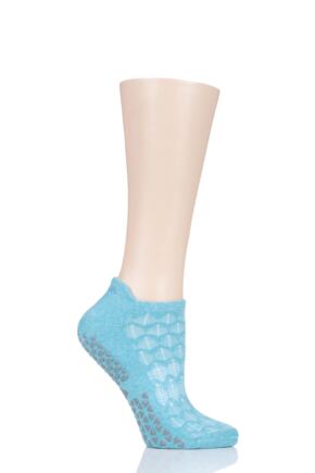 Ladies 1 Pair Tavi Noir Savvy Organic Cotton Low Rise Yoga Socks with Grip