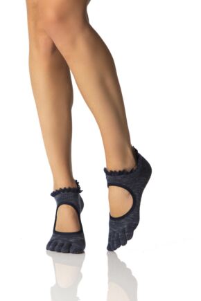 Ladies 1 Pair ToeSox Plie Full Toe Open Foot Dance Ballet Socks