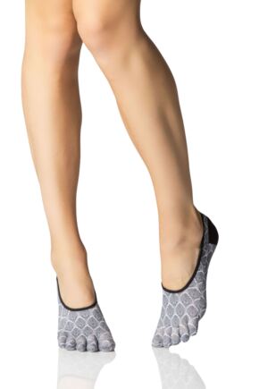 Ladies 1 Pair ToeSox Full Toe Dash Low Rise Socks