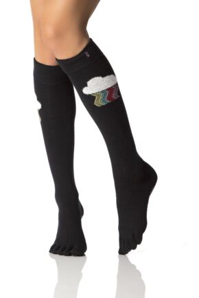Ladies 1 Pair ToeSox Full Toe Knee High Socks