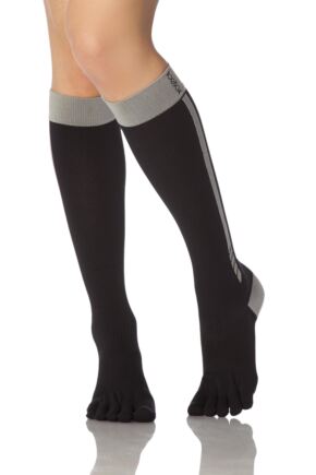 high knee socks black