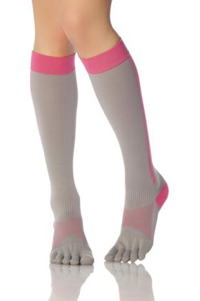 Ladies 1 Pair ToeSox Compression Full Toe Knee High Socks