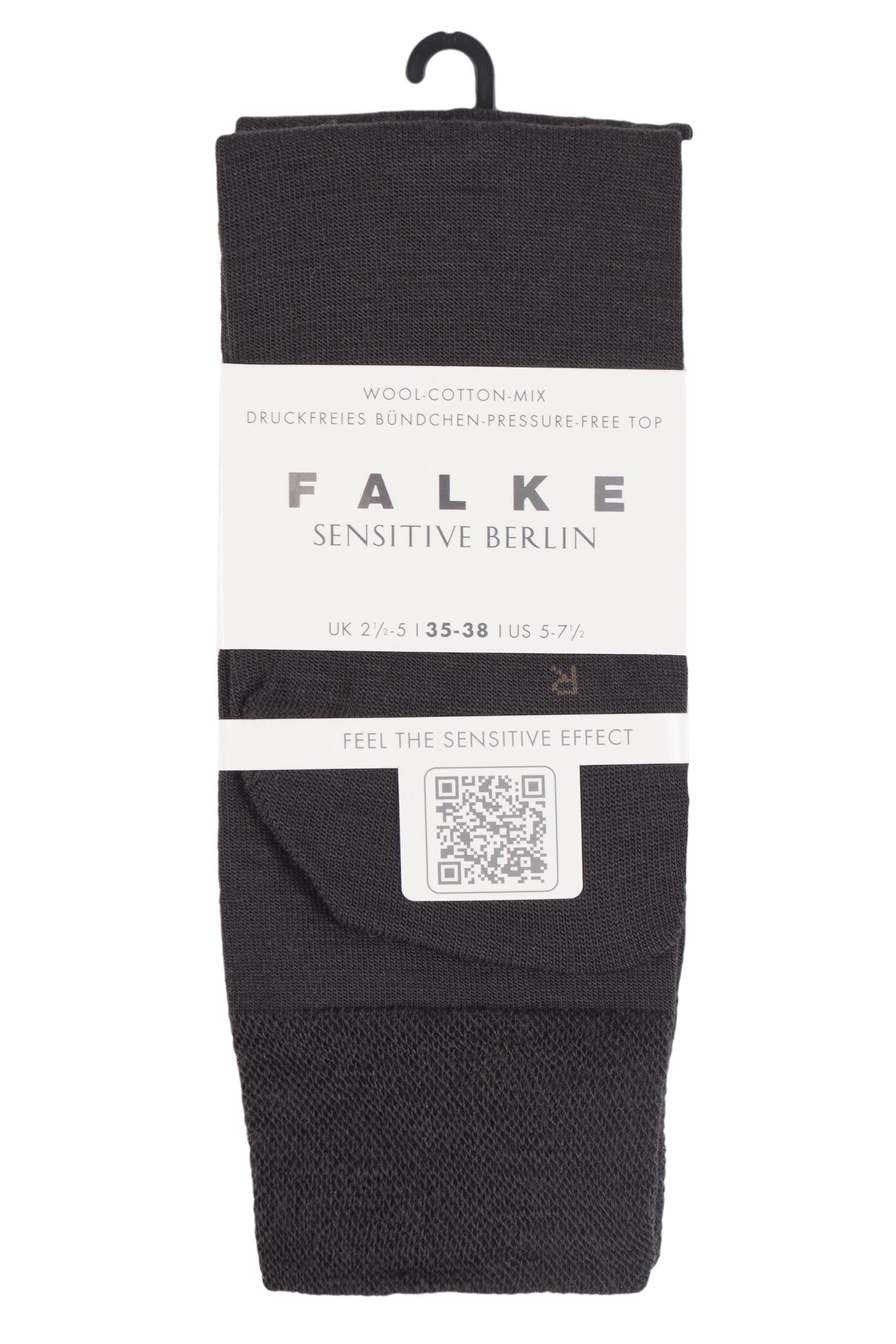  Falke Sensitive Berlin Merino Wool Left And Right Comfort Cuff Socks