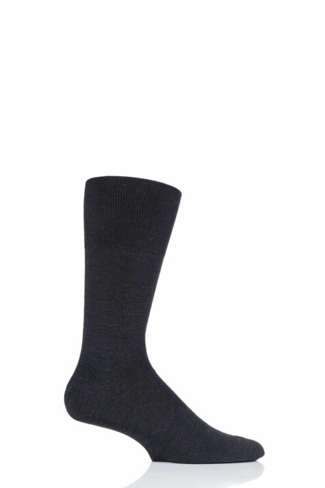 ideal for any occasion EU 39-50 pressure-free toe area Multiple Colours Merino Wool/Cotton Blend UK sizes 5.5-14 thermo-regulating 1 Pair FALKE Men Airport Socks Warm 