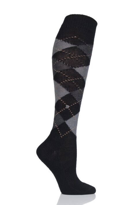 argyle knee socks