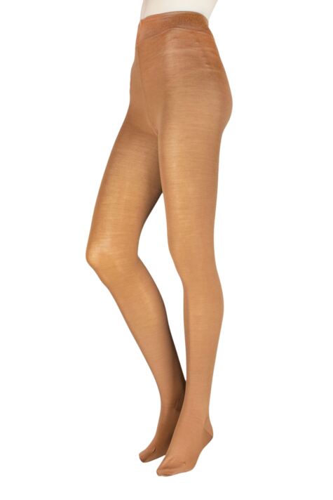 Ladies cream wool tights Clearance