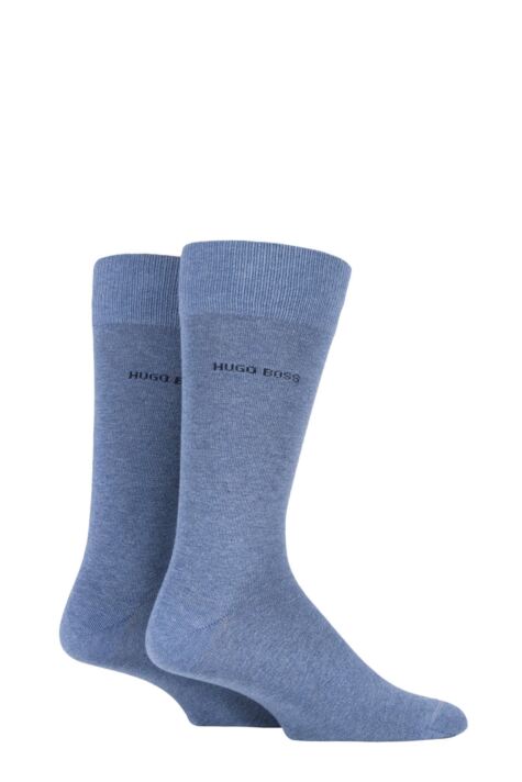 Mens Hugo Boss Plain 75% Cotton Socks from SOCKSHOP