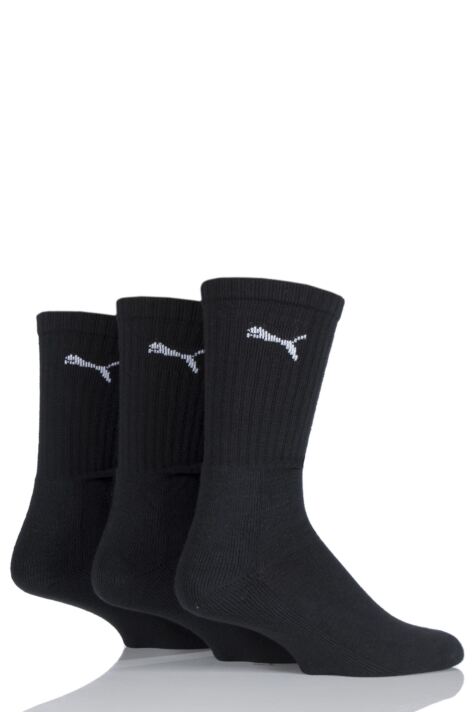 mens black puma socks