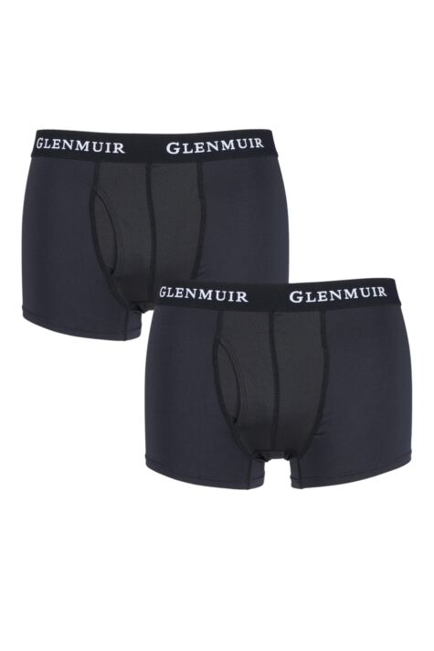 Glenmuir Mens 2 Pair Performance Underwear 3-Inch Leg