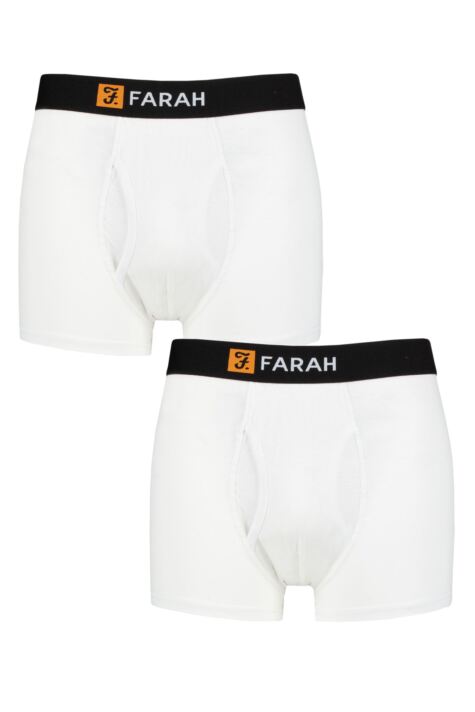 2 Pairs Mens Breathable Cotton Rich Tagless Keyhole Underwear Briefs Farah