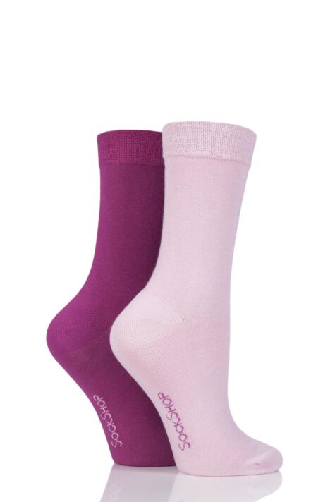  SockShop Plain Bamboo Socks with Smooth Toe Seams