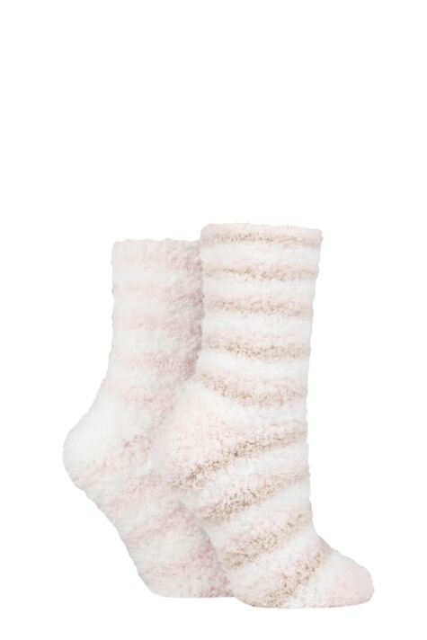 Ladies 2 Pair SockShop Wild Feet Sheepdog Fluffy Cosy Socks Ladies 2 Pair SockShop Wild Feet Sheepdog Fluffy Cosy Socks