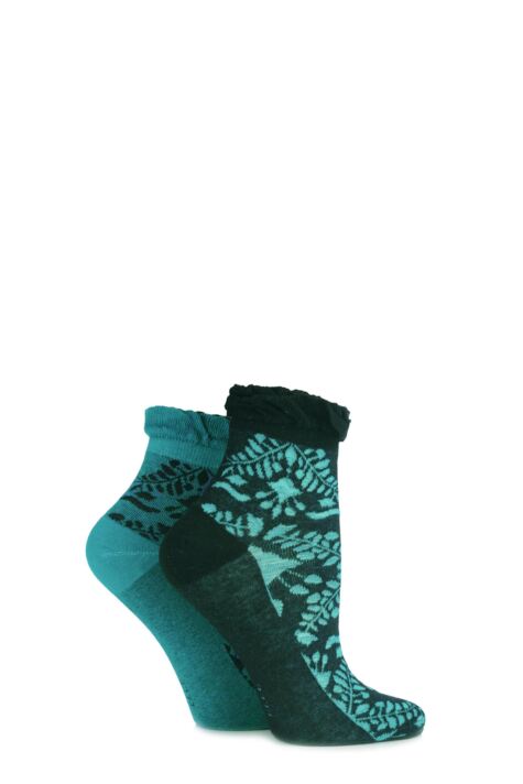 ELLE DAINTY AND DELICATE FLORAL ANKLE SOCKS