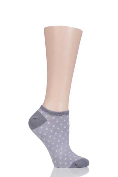 THOUGHT SAFFI DOTS BAMBOO AND ORGANIC COTTON TRAINER SOCKS