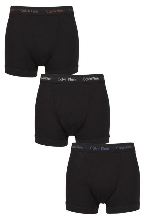 calvin klein black trunks 3 pack