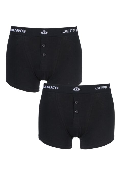 Jeff Banks Plymouth Button Cotton Boxer Shorts