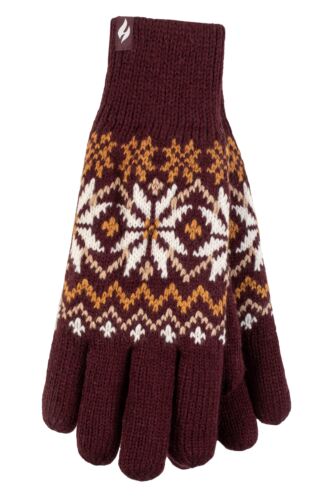 Women's 1 Pack SOCKSHOP Heat Holders Avens Patterned Gloves