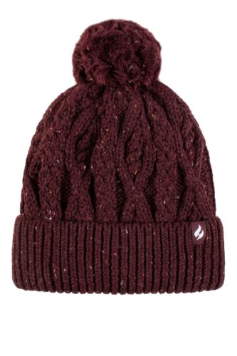 Women's 1 Pack SOCKSHOP Heat Holders Salzburg Cable Knit Hat