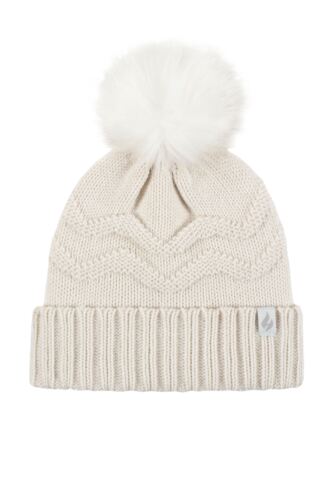 Women's 1 Pack Heat Holders Cotswolds Turnover Pom Pom Hat