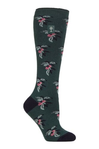 Women's 1 Pair SOCKSHOP Heat Holders 1.6 TOG Lite RHS The Royal Horticultural Society Thermal Wellington Boot Socks